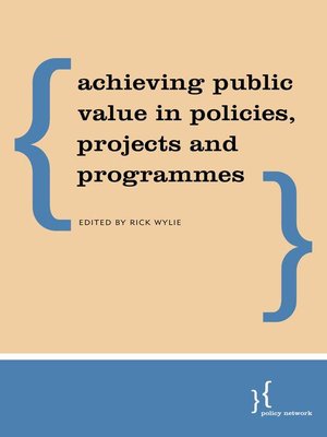 cover image of Public Value Management